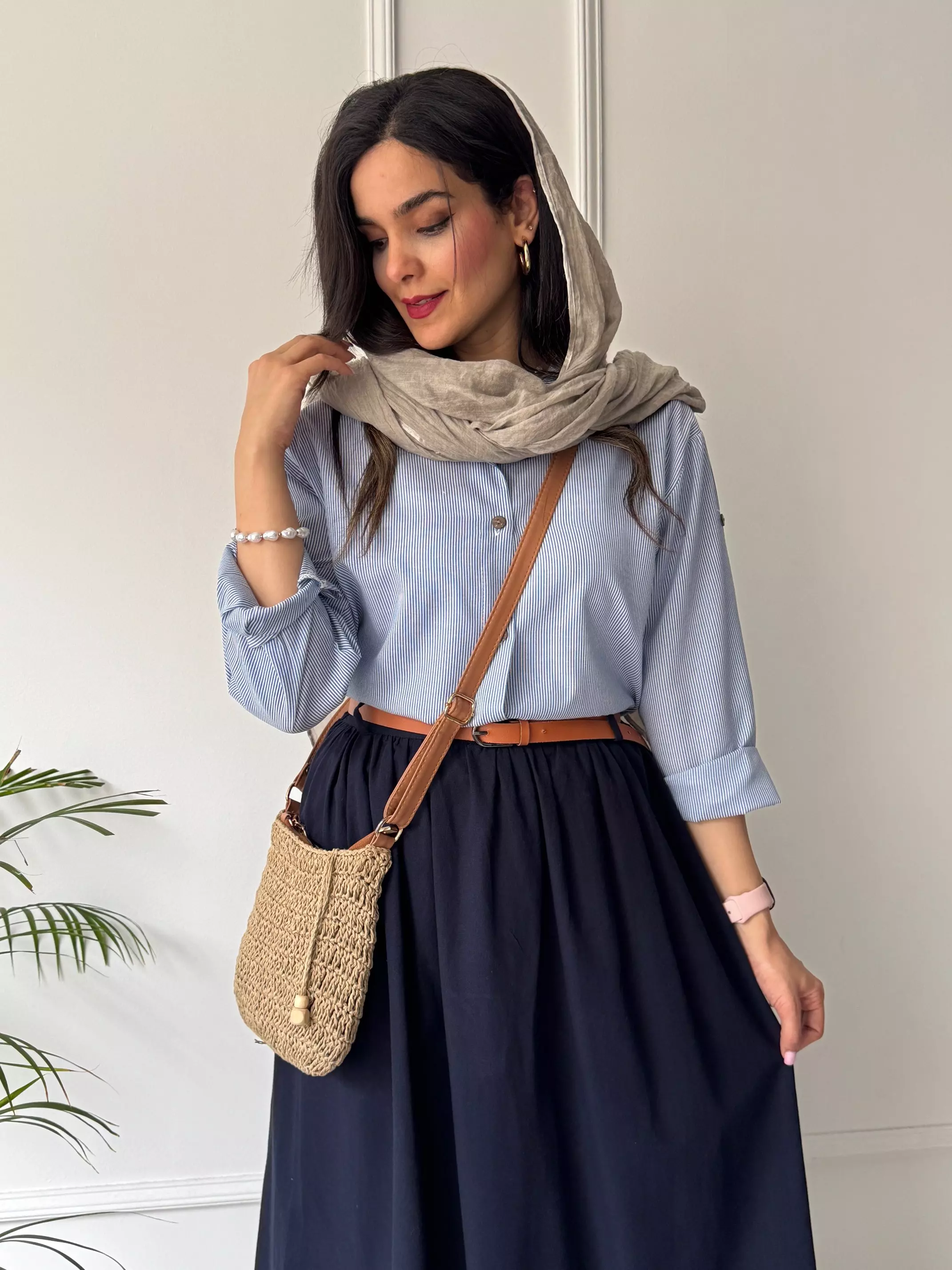 مانتو شومیزی راه راه ترندی